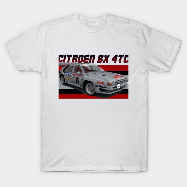 Citroen BX 4TC T-Shirt by PjesusArt